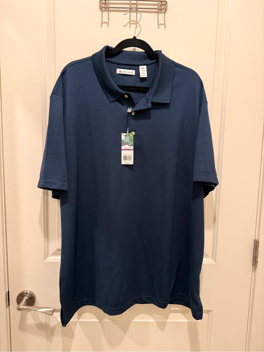 Cubavera Polo Shirt Size
XXL Blue Textured
Performance